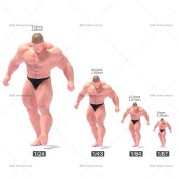 Resina 3d homem muscular figura em miniatura, modelo de Diorama, cena criativa, suporte em estoque, 1:87, 1/64, 1/43, 1/24, em Stock - Image 6