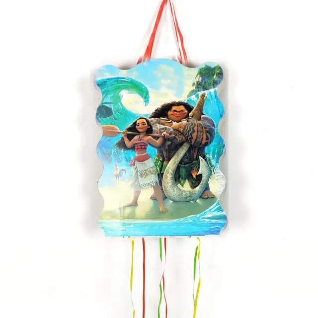 Pinatas Temáticas Disney Moana, Sereia, Carros, Mickey e Aranha para Decoração de Festas de Aniversário e Eventos Infantis