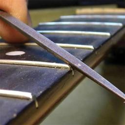Conjunto de 10 peças para guitarra, acessórios para guitarra, arquivo sela, lixadeira, ferramenta de reparo, para ukulele - Image 3