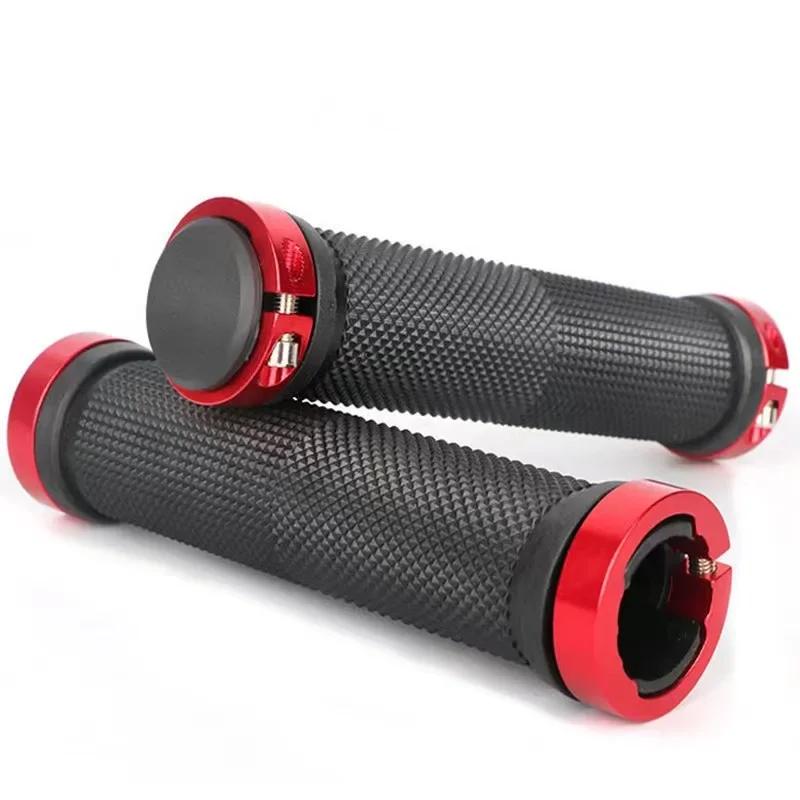 Apertos De Bicicleta De Borracha, Anti Slip Grips, Punhos MTB, Tampa Do Guidão Da Bicicleta, BMX Mountain Bike Bloqueio Em Alças, Acessórios De Bicicleta - Image 1