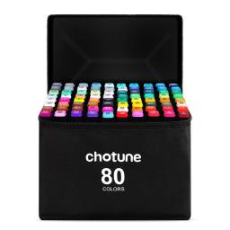 12-80 Cores Desenho Esboço Conjunto de Marcadores Oleosa Arte Com Base Álcool Marcador Caneta Para Colorir Manga Estudante Artista Suprimentos - Image 2