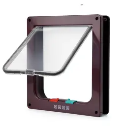 Porta com aba de plástico para animais de estimação, porta de segurança, pequeno pet fornecimentos, porta com aba para cão e gato, cachorro e gatinho, porta com aba de segurança - Image 5