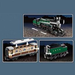 Blocos De Construção De Trem Noturno De Esmeralda, Modelo De Brinquedo Kit, Presente De Aniversário E Natal, Em Stock, 21005, 1085Pcs - Image 6