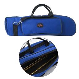 Leve instrumento de sopro trompete chifre carregando Gig Case, pano Oxford, resistente à água Zipper, acolchoado sacos de ombro ajustáveis - Image 3
