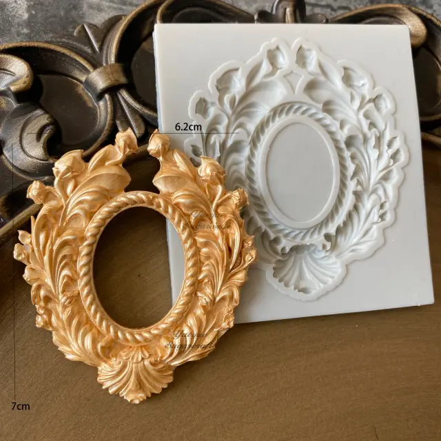 Molde de Silicone para Gesso e Resina Epóxi - Ideal para Bolos, Fondant e Decoração de Artesanato