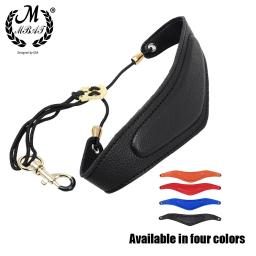 M MBAT-Couro ajustável Arnês Saxofone, Ombro Strap Belt, Sax Correias do pescoço com fecho de gancho, peças saxofone, alta qualidade - Image 1
