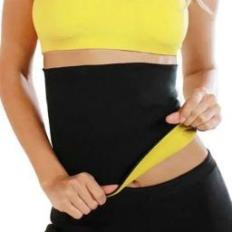 Faixa de cintura quente ginásio fitness esportes exercício cintura apoio protetor de pressão cinto de construção do corpo fino item suor para mulher - Image 3