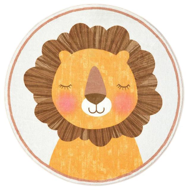 Tapetes de pelúcia coloridos de desenhos animados para bebês e crianças, macios e confortáveis para sala de estar e quarto infantil