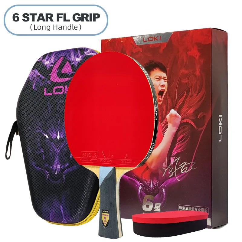 Loki dragon série raquete de tênis de mesa profissional ofensiva raquete de ping pong paddle bat 5 madeira 2 carbono 6/7/8/9/10 estrelas - Image 1