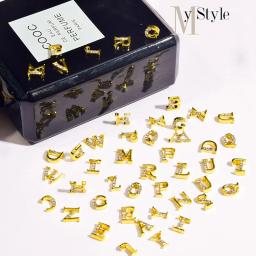 Strass Liga Nail Charms, 3D Nail Art, Alfabeto Letras e Número, Acrílico Dicas Decoração, Decoração Glitter - Image 4