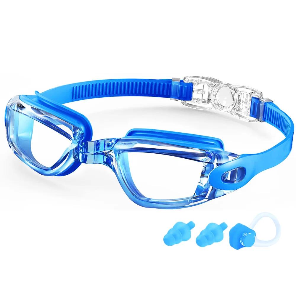 Óculos de natação à prova d'água profissional, óculos de natação, óculos anti-nevoeiro, 100% de proteção UV, sem vazamento, homens e mulheres adultos, jovens - Image 1