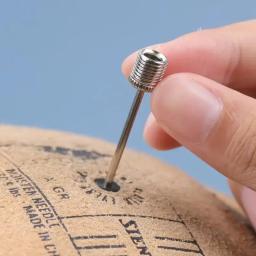 Agulha De Aço Inoxidável Inflando Pino Da Bomba, Adaptador De Válvula De Ar Inflável, Bola De Esporte, Futebol, Basquete, Futebol - Image 4