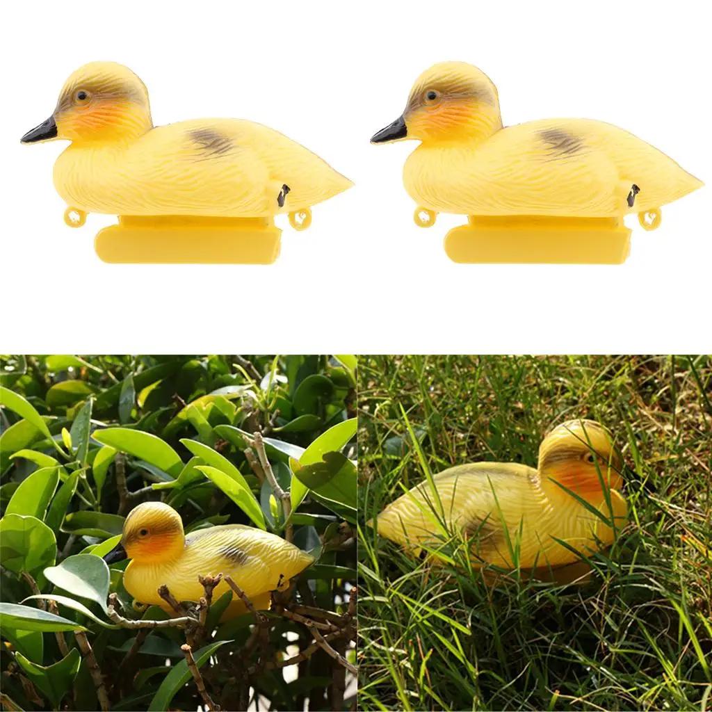 Pato flutuante estátua para decoração do jardim, estatueta, decoração do gramado, caça Decoy, 2PCs - Image 1