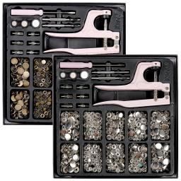 Botões de pressão de metal, botões de pressão com alicate de pressão, acessórios de costura para roupas/abrigos/bolsas/artesanato de couro - Image 1