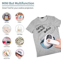Mini Heat Press Machine para impressão de camisetas, Transferência de aquecimento a vapor, Ferro portátil, Suporte a engomar seco e úmido - Image 6