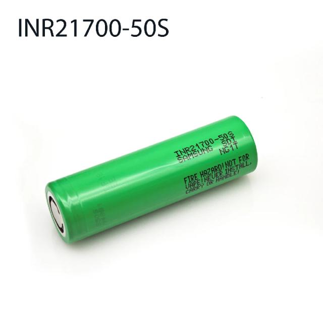 INR21700 50S bateria recarregável de alta taxa, 5000mAh, Samsung