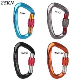 D Forma Mosquetão de Segurança Profissional, Chave Ganchos, Escalada Segurança, Master Lock, Outdoor Montanhismo Ferramenta de Proteção, 12 KN, 24 KN, 25KN - Image 4