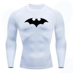 Camiseta de Compressão Manga Longa Masculina, Top Fitness, Esportes Corrida, Secagem Rápida, Treinos, Meia-calça, Músculo, MMA - Image 3