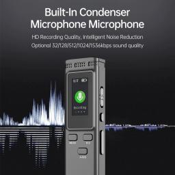 Gravador de Voz Digital com Reprodução, Gravação de Áudio, Redução de Ruído, Leitor de Música MP3, 64GB, 16GB, 8 GB, 288 GB - Image 5