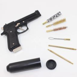 Kit de ferramentas de limpeza e manutenção de armas de fogo, escova, armas de fogo, airsoft, barril de 6 peças, 9mm, Ar15, M4 - Image 3