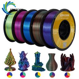 Kingroon-Filamento PLA Tricolor de Seda para Impressora 3D, Materiais Plásticos, Cor Especial, 1,75mm, 11 lbs, Impressão - Image 1