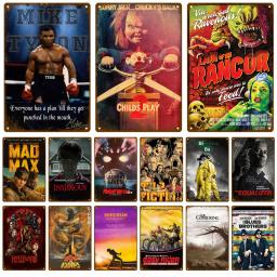 Retro decoração filme sinal de metal placa de metal vintage cartaz de metal estanho sinal decoração para homem caverna quarto cinema parede decoração casa - Image 1