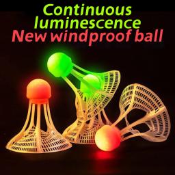 Glow-In-The-Dark Windproof Badminton Peteca Bola, Resistência ao vento, Acessórios de Treinamento, Noite, Outdoor Suprimentos Esporte, 1Pc - Image 4