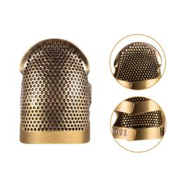 3 pçs costura dedal metal ajustável dedal dedo protetor e cortador de rosca ferramentas de costura para diy artesanato bordado acolchoado - Image 3