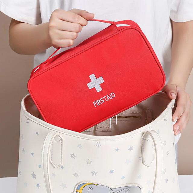 Kit Grande de Primeiros Socorros Vazio com Organizador para Viagens e Acampamentos - Perfeito para Emergências e Armazenamento de Medicamentos