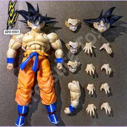 Wow super estúdio de ação son goku figura dragon ball z shf super saiyan son goku kaiouken anime figura de ação modelo brinquedos presentes - Image 6