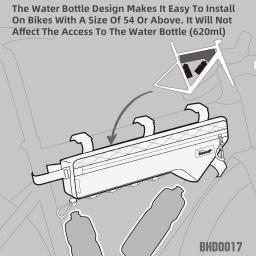 Rhinowalk bolsa para quadro de bicicleta, resistente à água, triangular, transversal, para mtb e estrada, cascalho, com comprimento de quadro de mais de 17 polegadas - Image 4