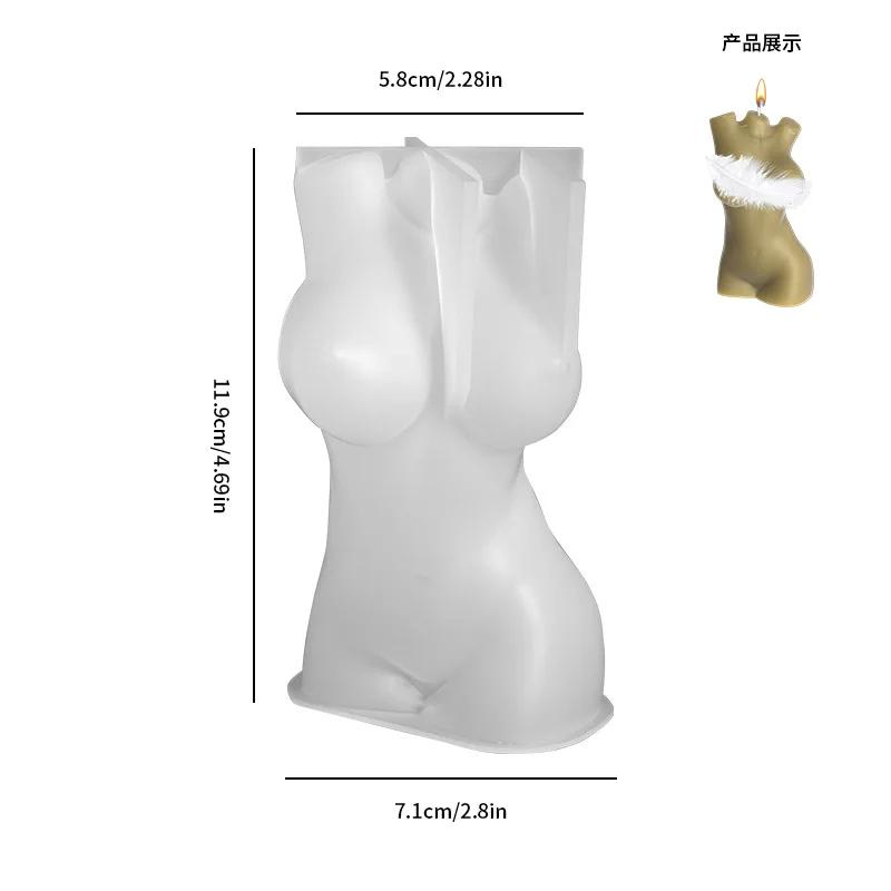 Masculino e Feminino Corpo Vela Silicone Mold, Forma de gesso, Escultura Arte, Aromaterapia Gesso, Decoração Home, Handmade Presente - Image 1
