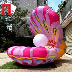 Decoração de Palco Inflável Para Palco Show, Traje De Mascote, Shell Do Mar, Ostra Balão, Verão Oceano Moluscos, Evento Publicitário, Colorido, 3m, 10ft - Image 5