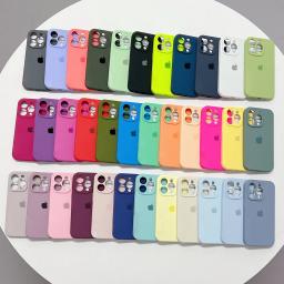 Capa de silicone líquido para iPhone, capa completa do logotipo, capas originais Apple para iPhone 15, 14, 13, 12, 11 Pro Max, 13, 12, 14, 15 Plus - Image 3