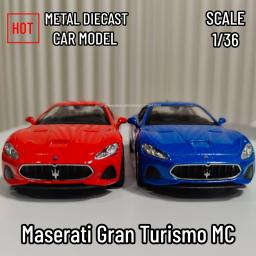 Maserati Gran Turismo Car Model, Mc Escala Metal Diecast, Arte Miniatura, Coleção De Veículos, Presente De Natal, Amigo Brinquedo, Escala 1:36 - Image 2