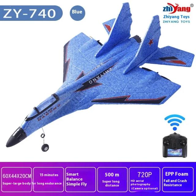 Zy-740 Avião de Controle Remoto Ultra Durável com Planador de Asa Fixa e Longa Autonomia