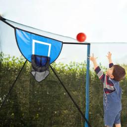 Aro De Basquete De Trampolim Com Bomba, Mini Bolas De Basquete, Fácil De Montar, Acessórios - Image 4