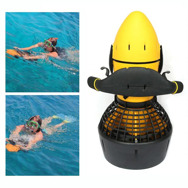 Scooter Subaquática Elétrica de 300W com Hélice de 3 Lâminas e 2 Velocidades para Natação em Oceanos e Piscinas
