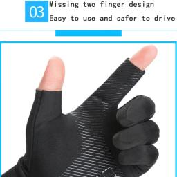 Luvas touch screen, secagem rápida, respirável, elástico, proteção solar, para esportes, pesca, ciclismo, treino, aptidão, ginásio, condução - Image 2