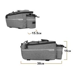 13l saco de transporte da bicicleta cesta traseira à prova dwaterproof água pannier tronco sacos rack traseiro saco assento ciclismo bagagem bolsa ombro - Image 2