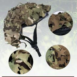3D Camo Airsoft Capacete Capa, Corte a Laser, Forma de Folha, Malha, Capacete, Paintball, Paraquedista, Caça, Airsoft, Capacete Acessórios - Image 3