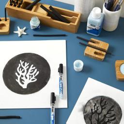 Pebeo fácil casca líquido látex mascaramento fluido desenho goma seca rapidamente para tinta aquarela guache artesanato suprimentos-garrafa de 45ml - Image 6