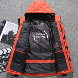 Novo inverno térmico esqui para baixo jaqueta terno de esqui dos homens snowboard babadores calças conjunto quente masculino snowmobile roupas para usar macacão - Image 4