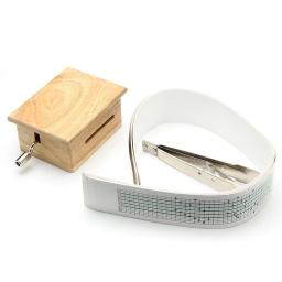 Caixa De Música De Madeira Com Perfurador, Acessório DIY, Fitas De Papel, Caixa De Movimentos De Música, Decoração De Tira De Papel, 15 Tone, 10Pcs - Image 5