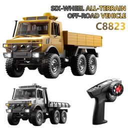 C8823 6wd rc carro 1/18 veículo de controle remoto off-road 2.4g alta velocidade escalada transporte resgate rastreador modelo brinquedos para crianças - Image 1