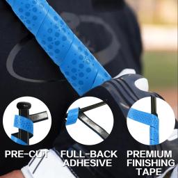 2 pçs conjunto 40 Polegada bat grip tape para o esporte de beisebol prática baseballs morcegos volta anti deslizamento envoltório fitas treinamento transporte da gota - Image 4