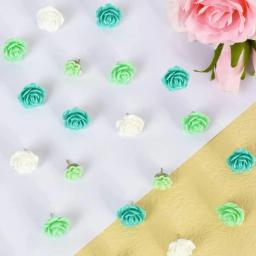 Alfinetes em forma de flor, decorativos, bonitos, design vívido, prático, para quadros de avisos, fotos, mapas, 40pcs - Image 4