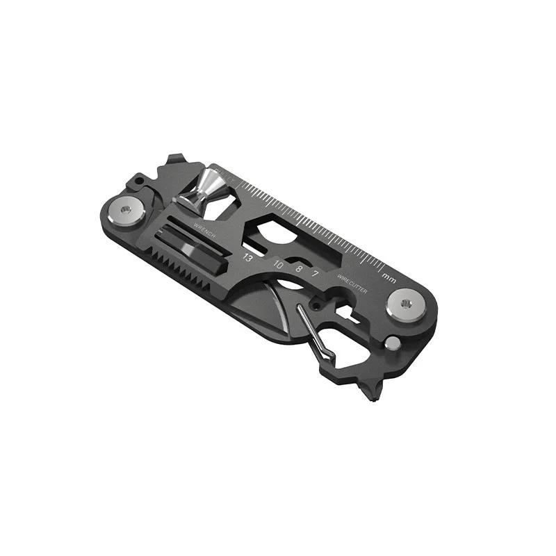 29 em 1 edc mini ferramenta de bolso multifuncional acampamento ao ar livre sobrevivência ferramentas dobra faca chave chave chave chave de fenda polia emergência conjunto - Image 1