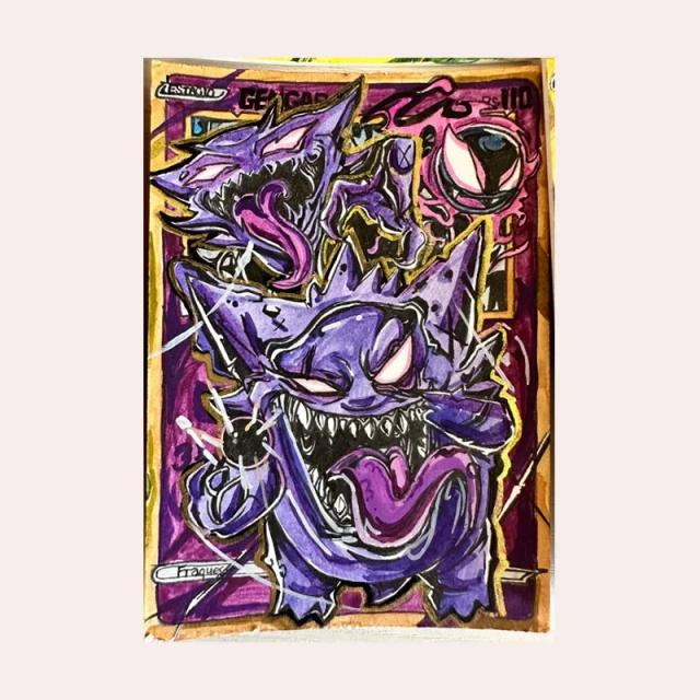 Coleção Exclusiva de Cartas Mewtwo e Gengar: Personagens Icônicos de Anime e Clássicos de Jogos, Ideal para Presentes e Colecionadores