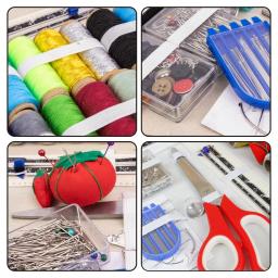 Ferramenta de costura multifuncional DIY e conjunto de acessórios, kit completo para acolchoar, costura, bordado, viagem, agregado familiar, caixa - Image 5